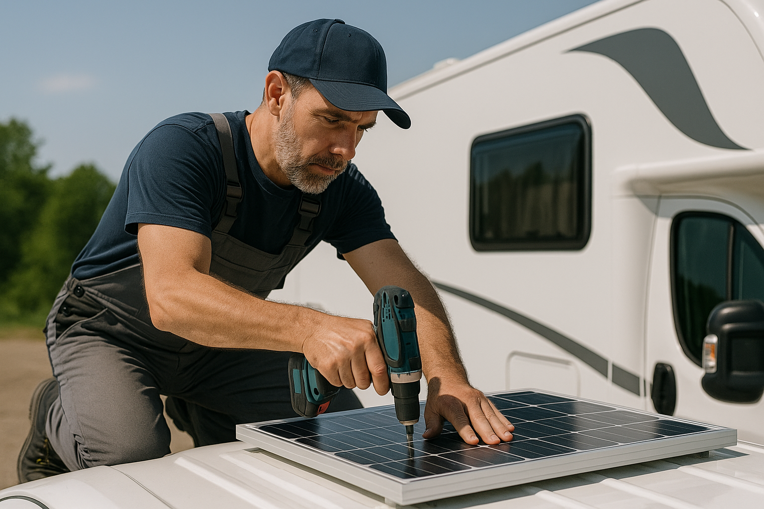 Montaż paneli słonecznych